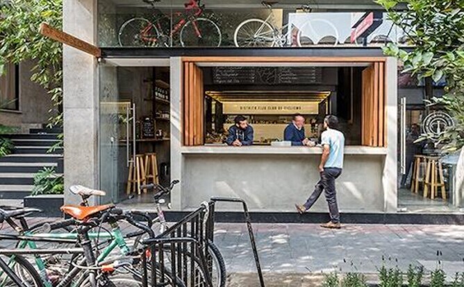 這家咖啡館成了自行車(chē)愛(ài)好者的福音