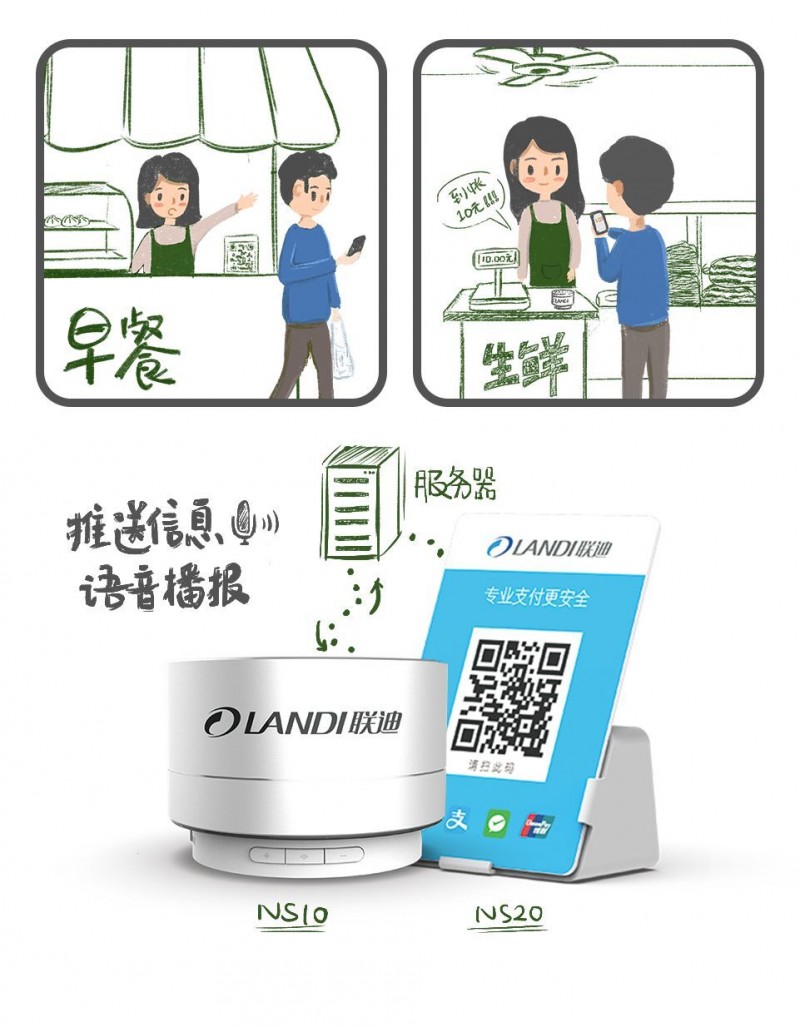 聯(lián)迪商用云音箱 為商戶(hù)聚合碼收款“發(fā)聲”|餐飲界